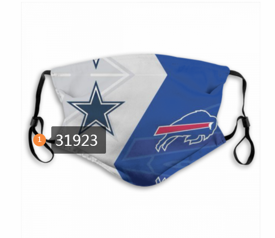 NFL Buffalo Bills 282020 Dust mask with filter->nfl dust mask->Sports Accessory